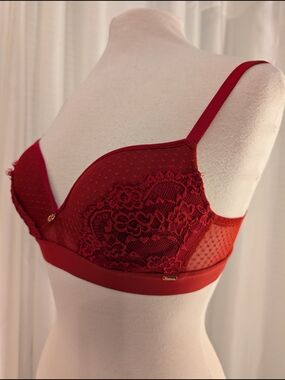 Women’s Red Lace Bra